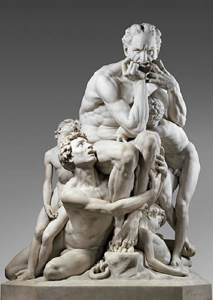 Ugolino knew all about suffering as we see in Jean–Baptiste Carpeaux's marble, Ugolino and His Sons. circa 1867
