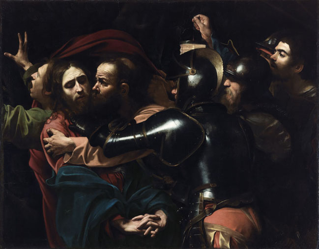 Betrayal sucks! "The Taking of Christ" by Michelangelo Merisi da Caravaggio. 1602